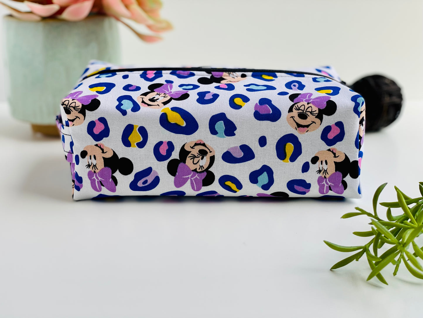 Minnie Mouse Purple Leopard Travel Bag