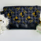 Black Hufflepuff Quilted Flannel Jumbo Pouch