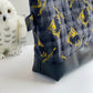 Black Hufflepuff Quilted Flannel Jumbo Pouch