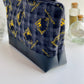 Black Hufflepuff Quilted Flannel Jumbo Pouch