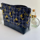 Black Hufflepuff Quilted Flannel Jumbo Pouch