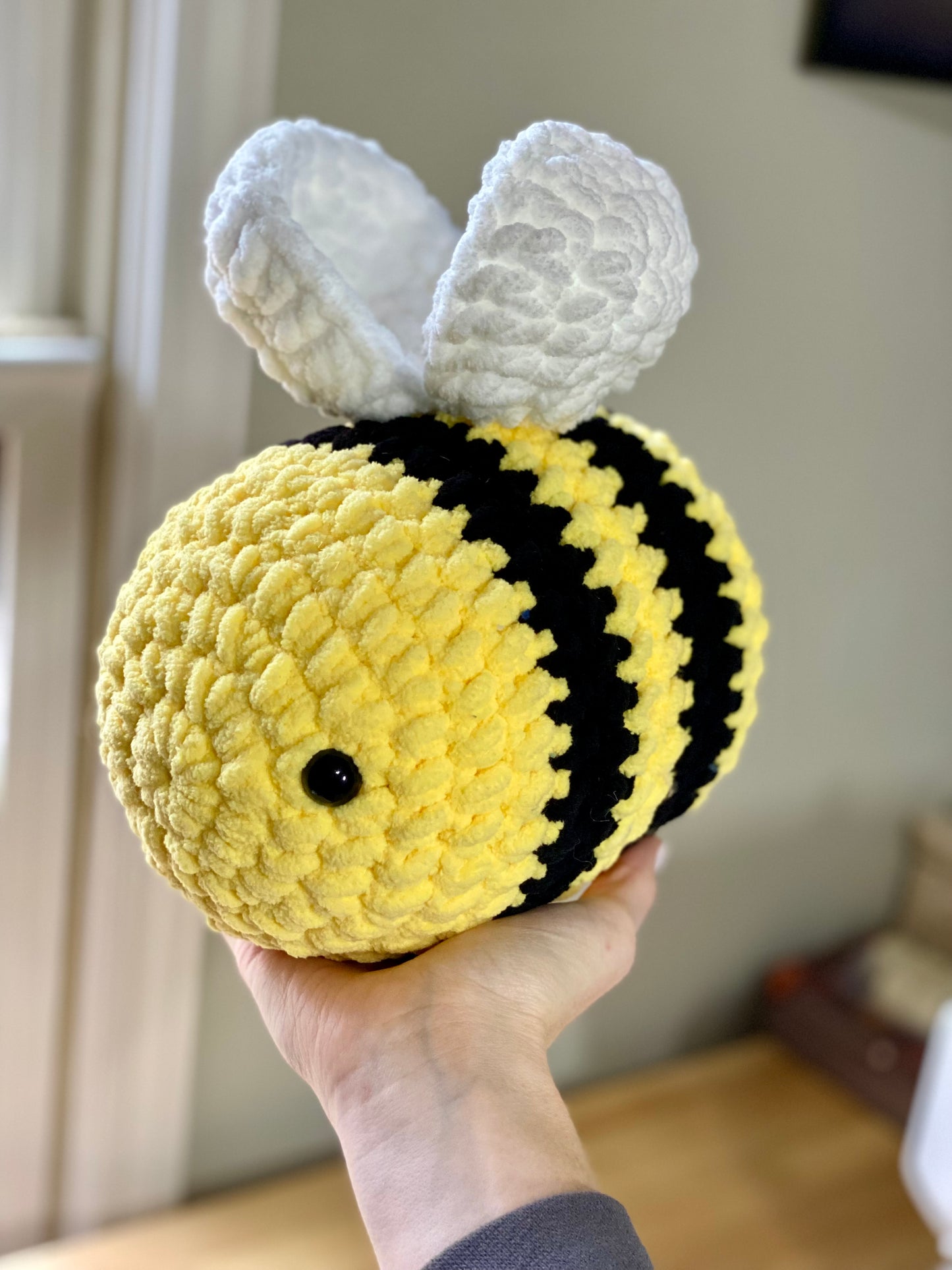 Yellow Bee Crochet Plushie ~Closeout~