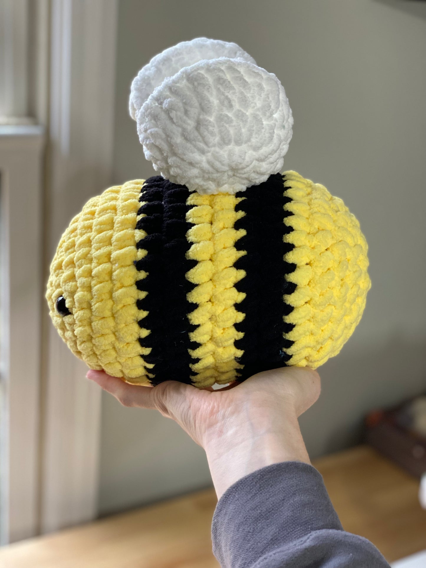 Yellow Bee Crochet Plushie ~Closeout~